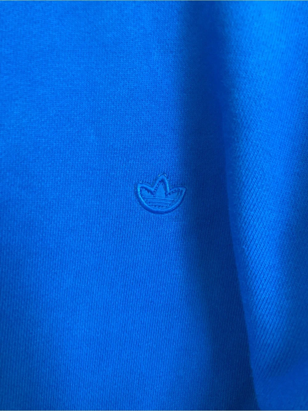 adidas Originals Men's Blue Quarter-Zip Pullover Sweater